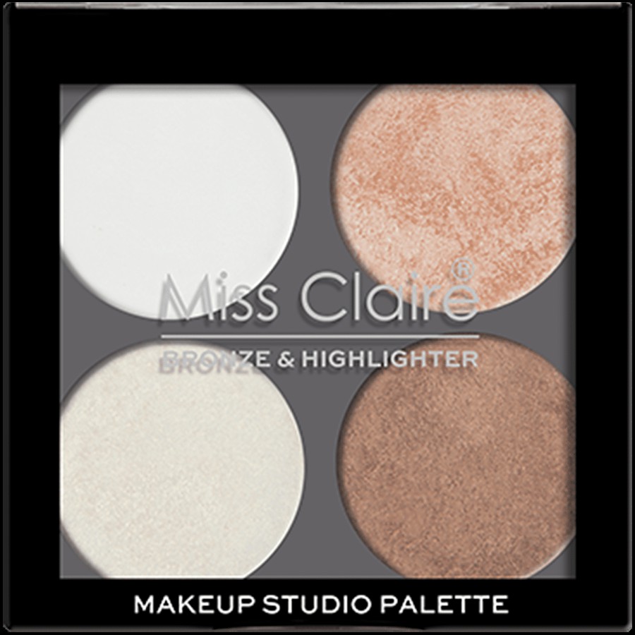 Miss Claire Bronze & Highlighter Makeup Studio Palette