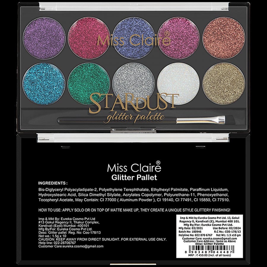 Miss Claire Glitter Palette