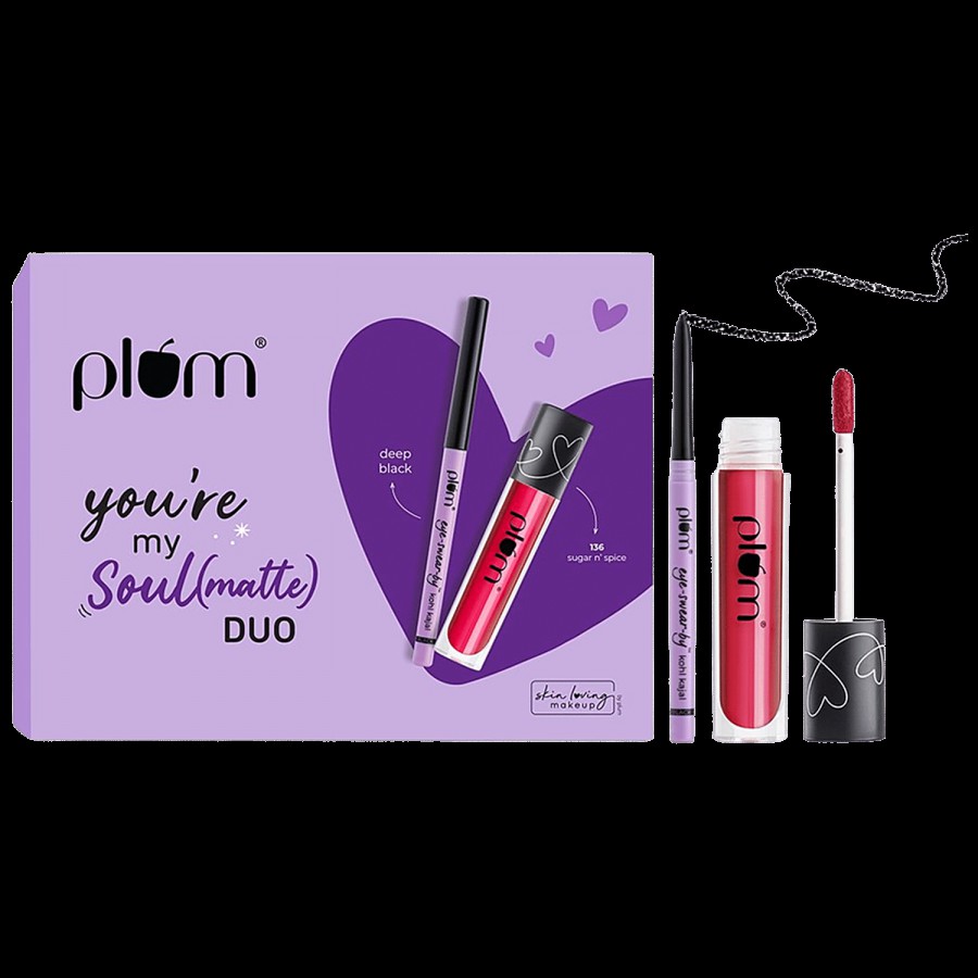 Plum You’re My Soul Matte Duo - Eye-Swear-By Kohl Kajal