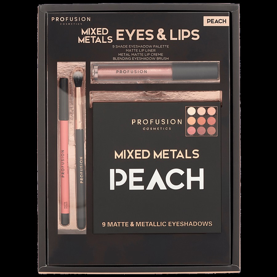 Profusion Cosmetics Mixed Metals Eyes & Lips Set