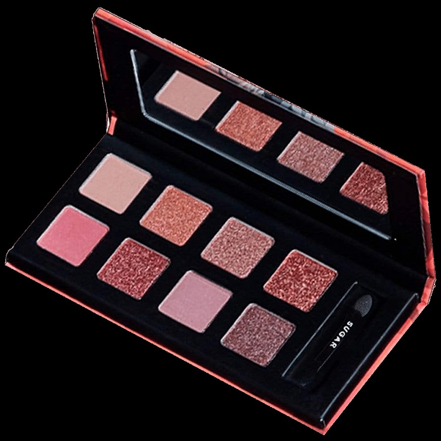 Sugar Cosmetics Blend The Rules Eyeshadow Palette - Extra-Creamy Metallic & High-Foil Powder