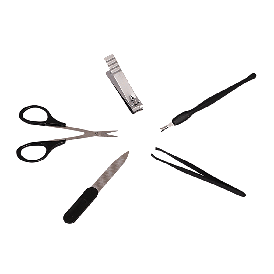 Baol Stainless Steel Manicure Set - Black