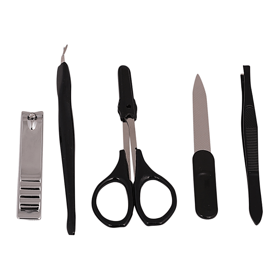 Baol Stainless Steel Manicure Set - Black