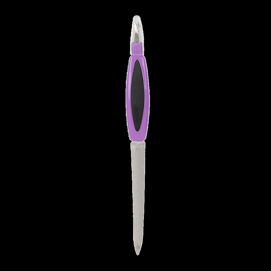 DP 2-In-1 Nail Filer/ Cuticle Trimmer - Black & Purple