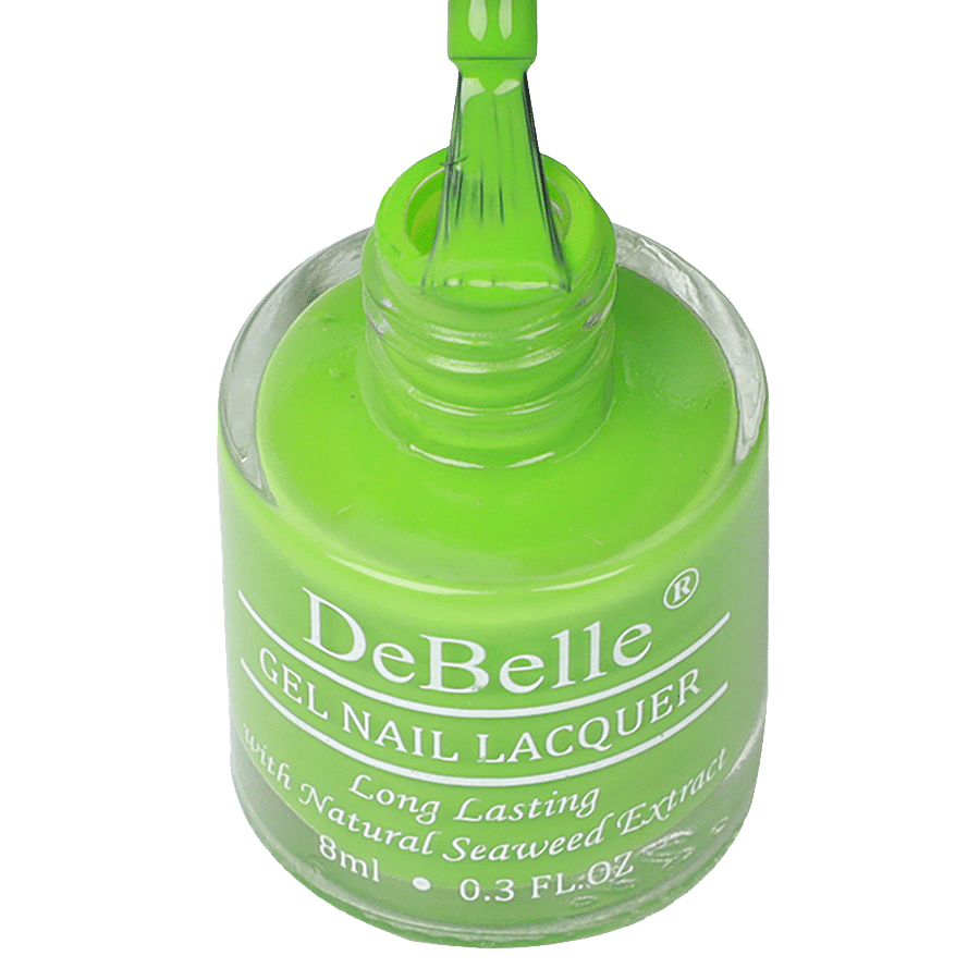 DeBelle Gel Nail Lacquer - Parrot Green With Natural Seaweed Extract