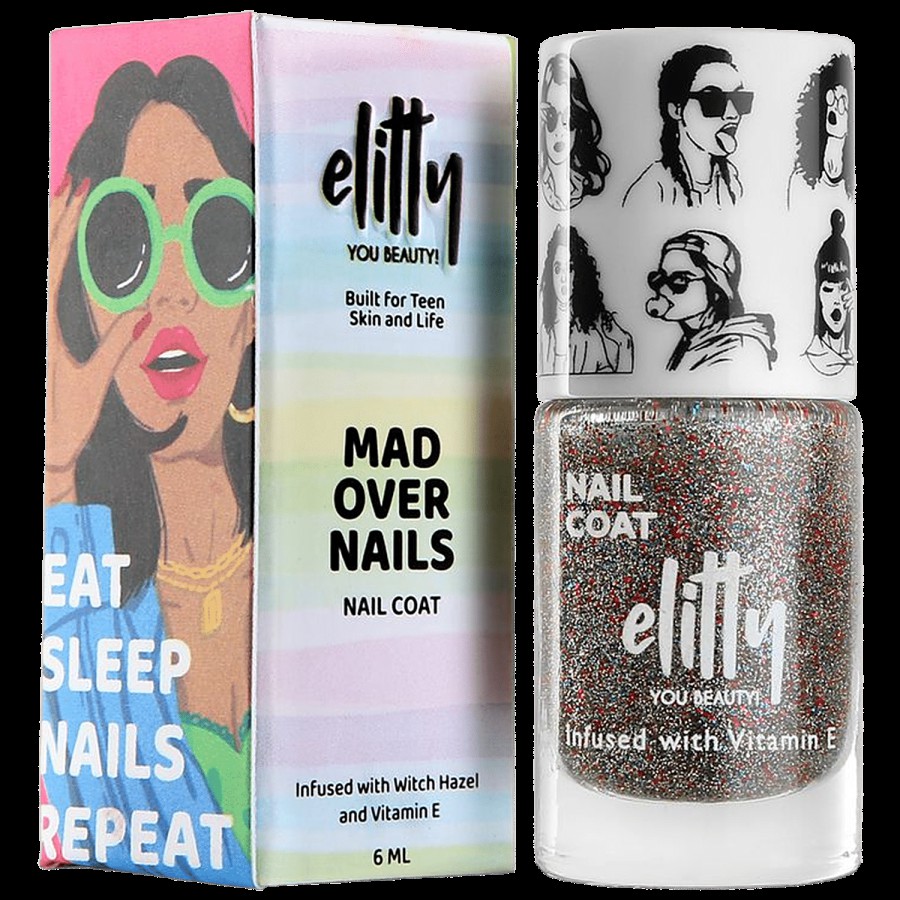 Elitty Mad Over Nails Nail Coat With Witch Hazel & Vitamin E