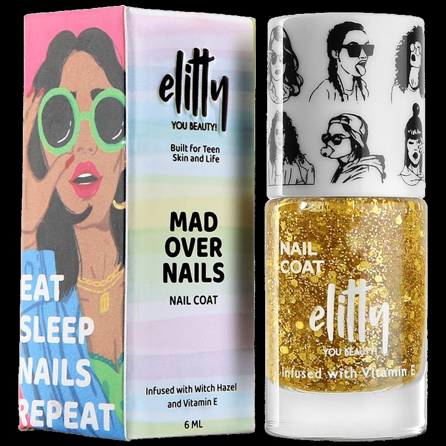 Elitty Mad Over Nails Nail Coat With Witch Hazel & Vitamin E