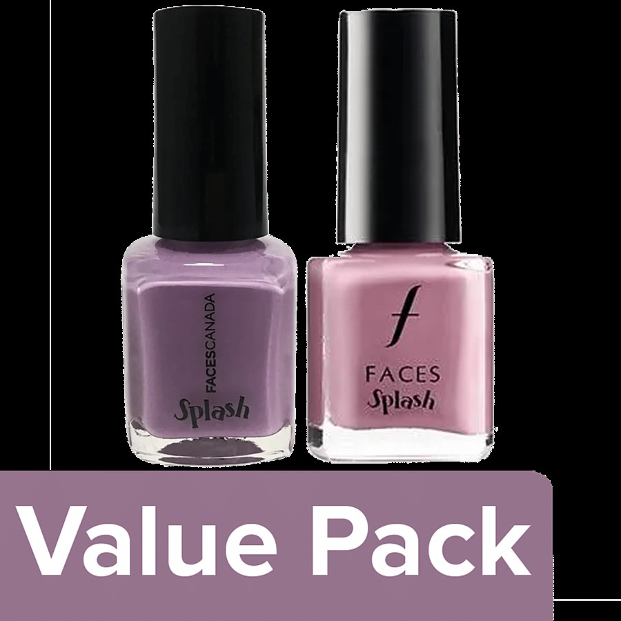 FACES CANADA Splash Nail Enamels - Floral Dream & Viola