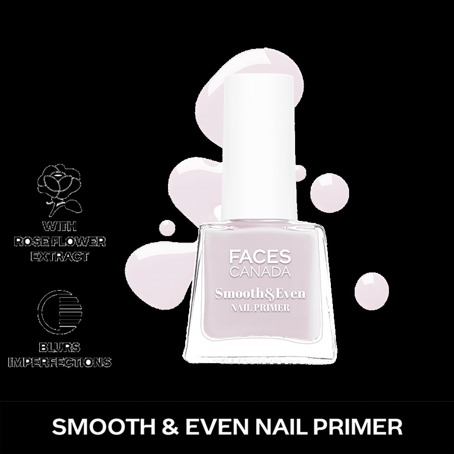 Faces Canada Smooth & Even Nail Primer - Vitamin E & Rose Quartz