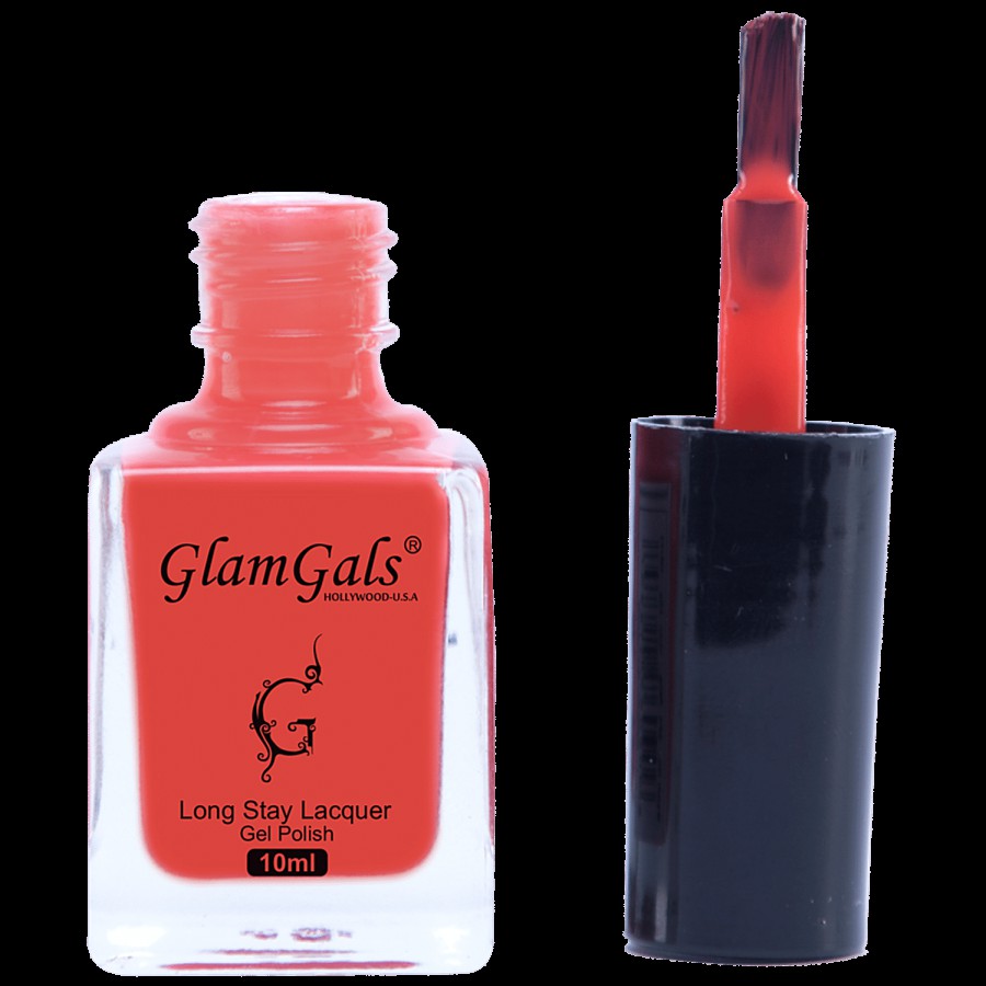 GlamGals Long Stay Lacquer Pastel Gel Polish - Gives Perfect Finish