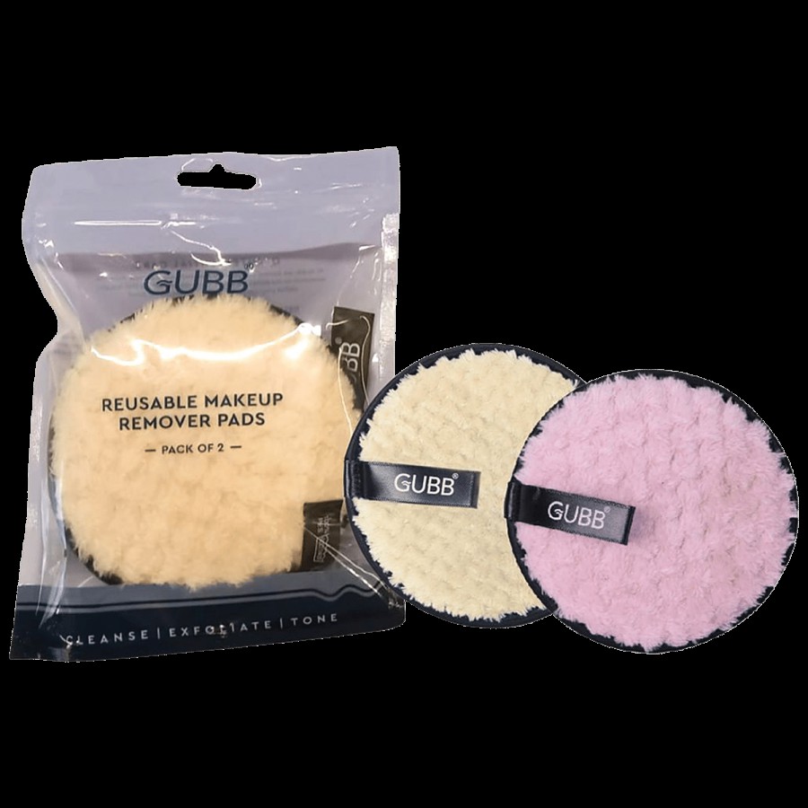 Gubb Reusable Makeup Remover Pad Set - Multipurpose Face Cleansing Puff