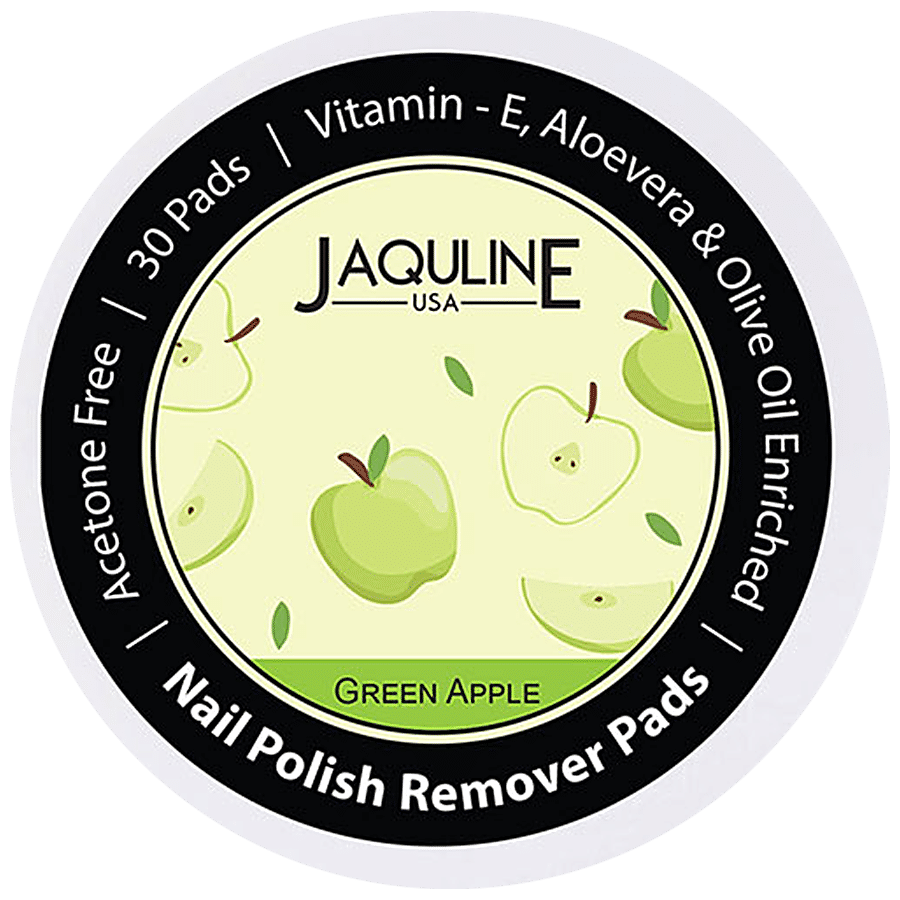 Jaquline USA Nail Polish Remover Pads - Acetone Free