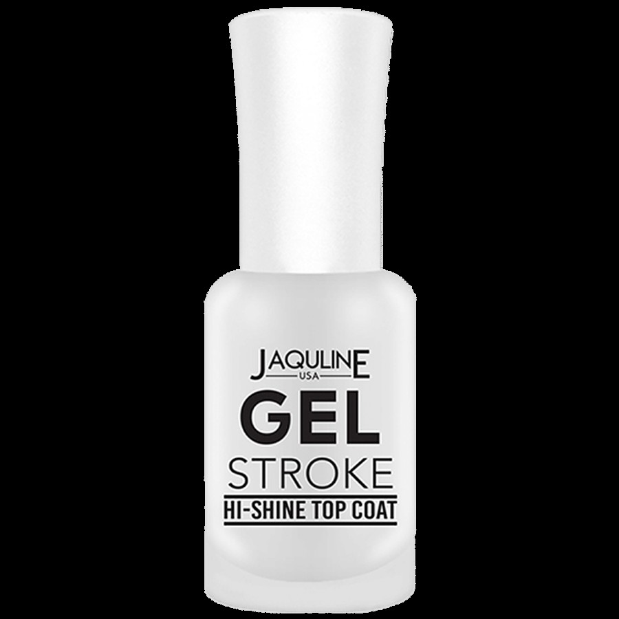 Jaquline USA Gel Stroke Hi Shine Top Coat - Increases Shine Of Nail Paints