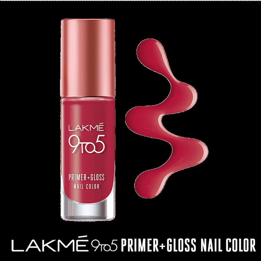 Lakme 9 to 5 Primer + Gloss Nail Colour