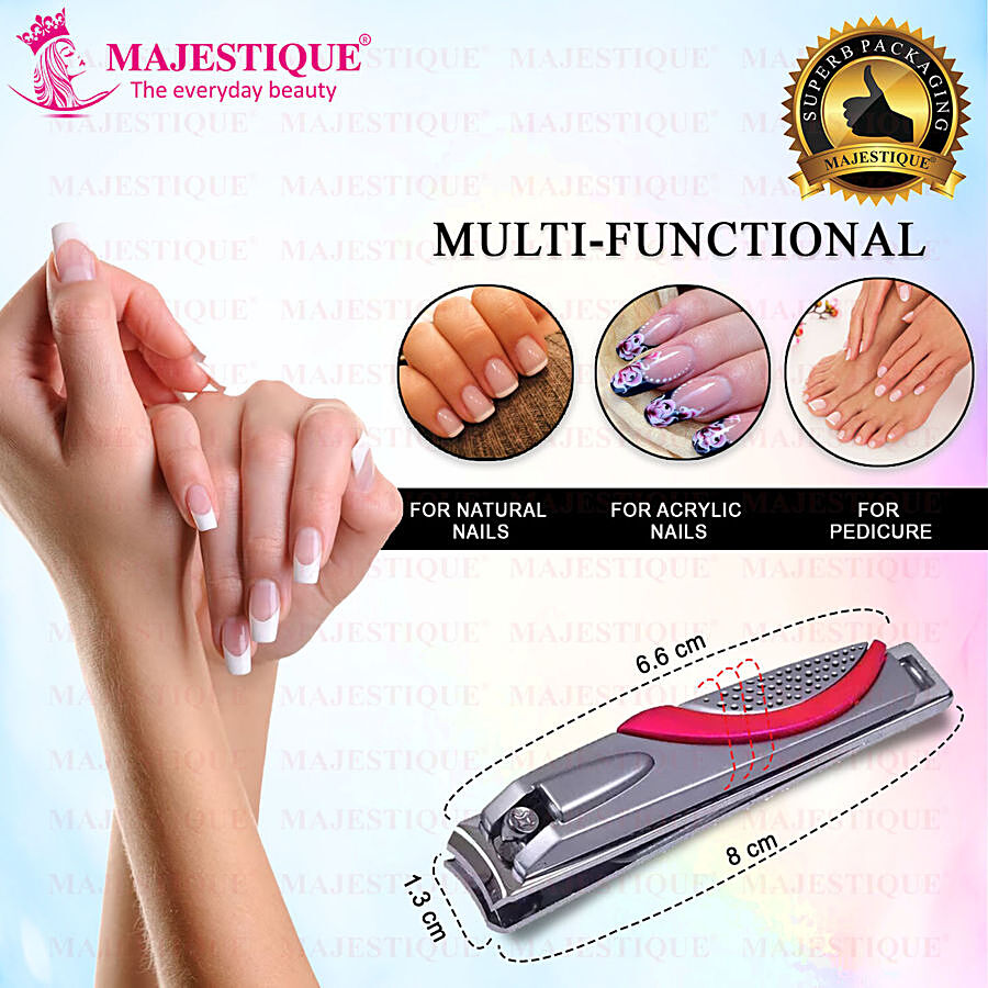 MAJESTIQUE Glitter Nail Clipper - With Comfortable Grip