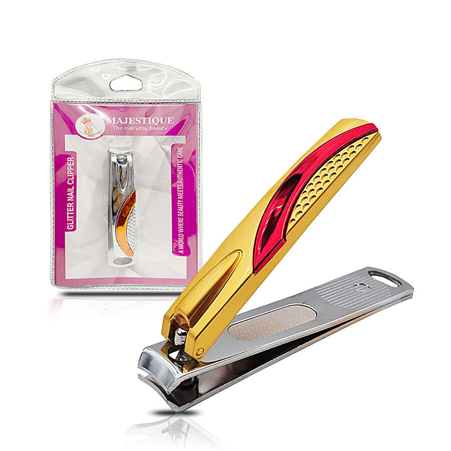 MAJESTIQUE Glitter Nail Clipper - With Comfortable Grip