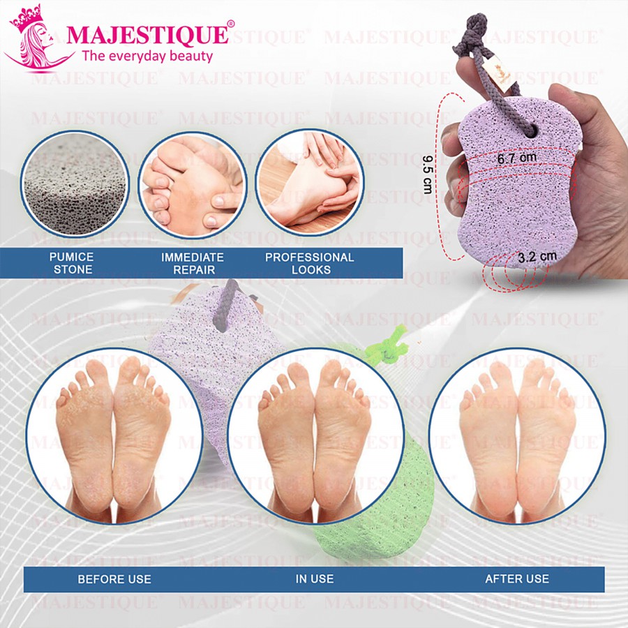 Majestique FN 328 Handy Grip Pumice Stone To Keep Feet Smooth & Soft