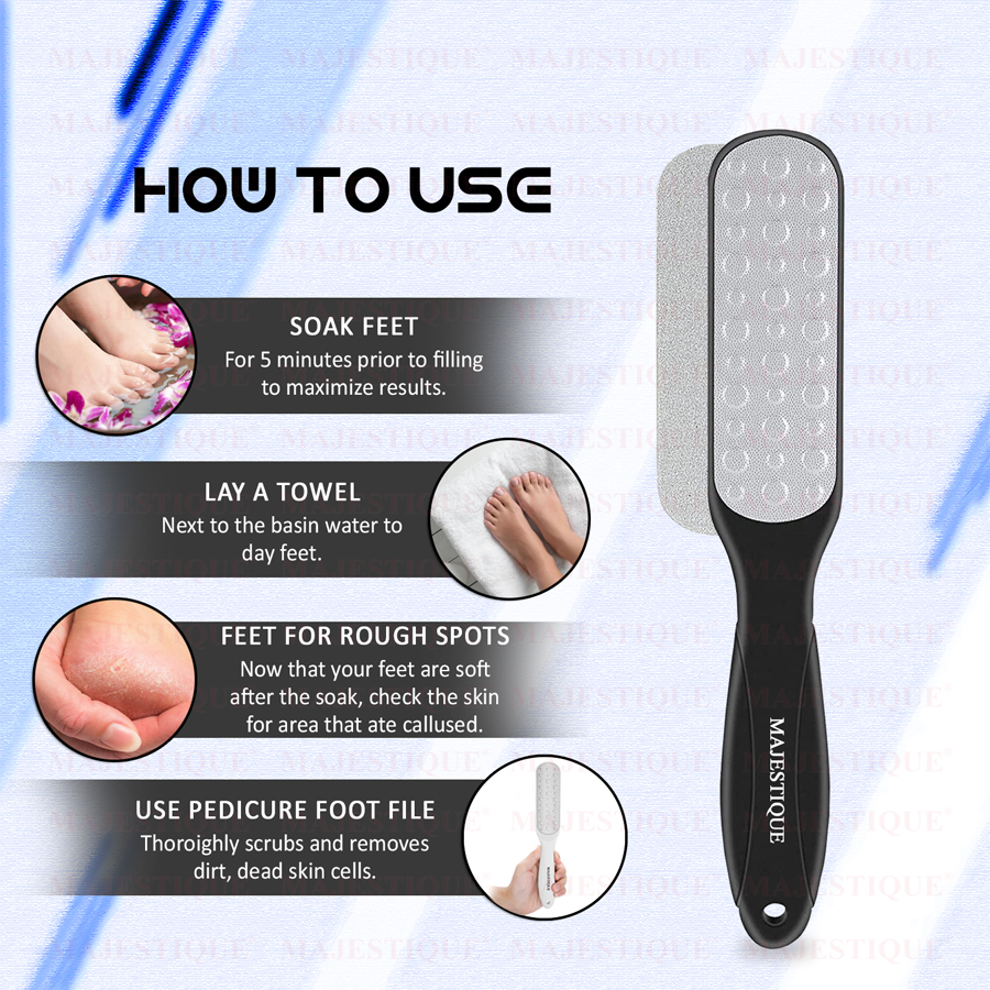 Majestique Foot Callus Remover - With Non-Slip Handle