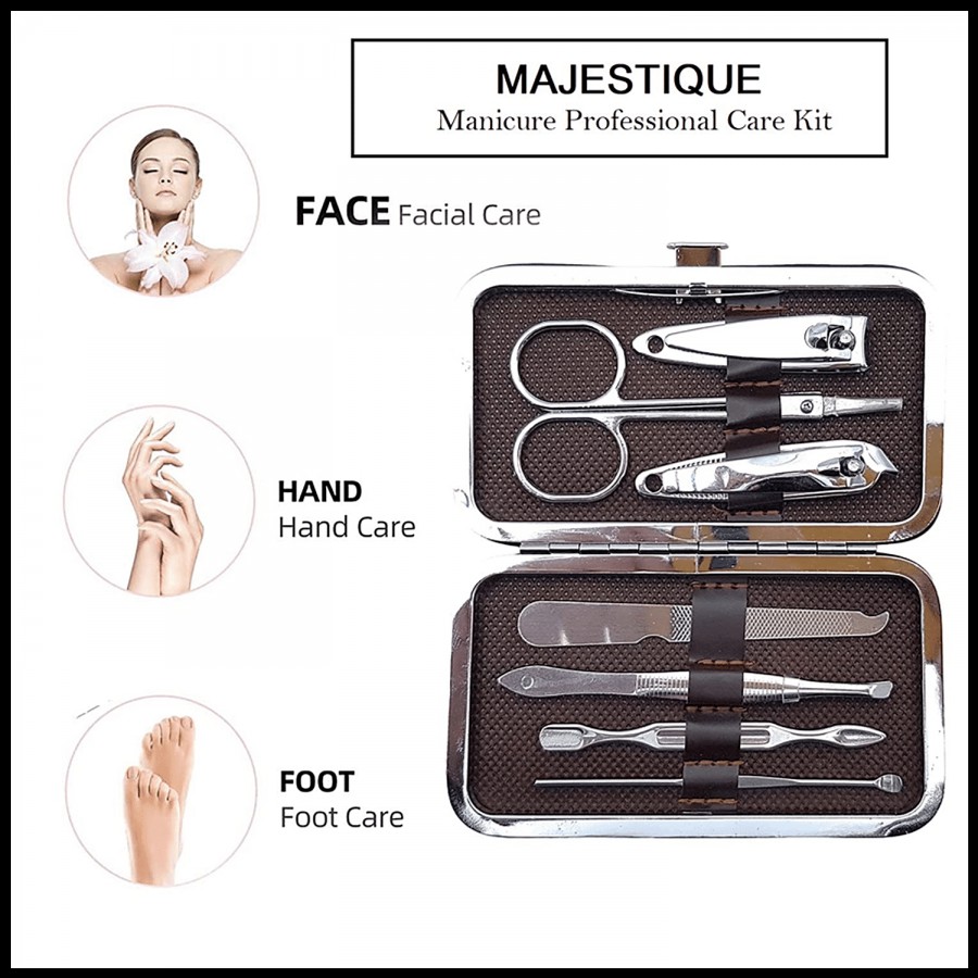 Majestique Manicure Pedicure Tool Kit - Durable