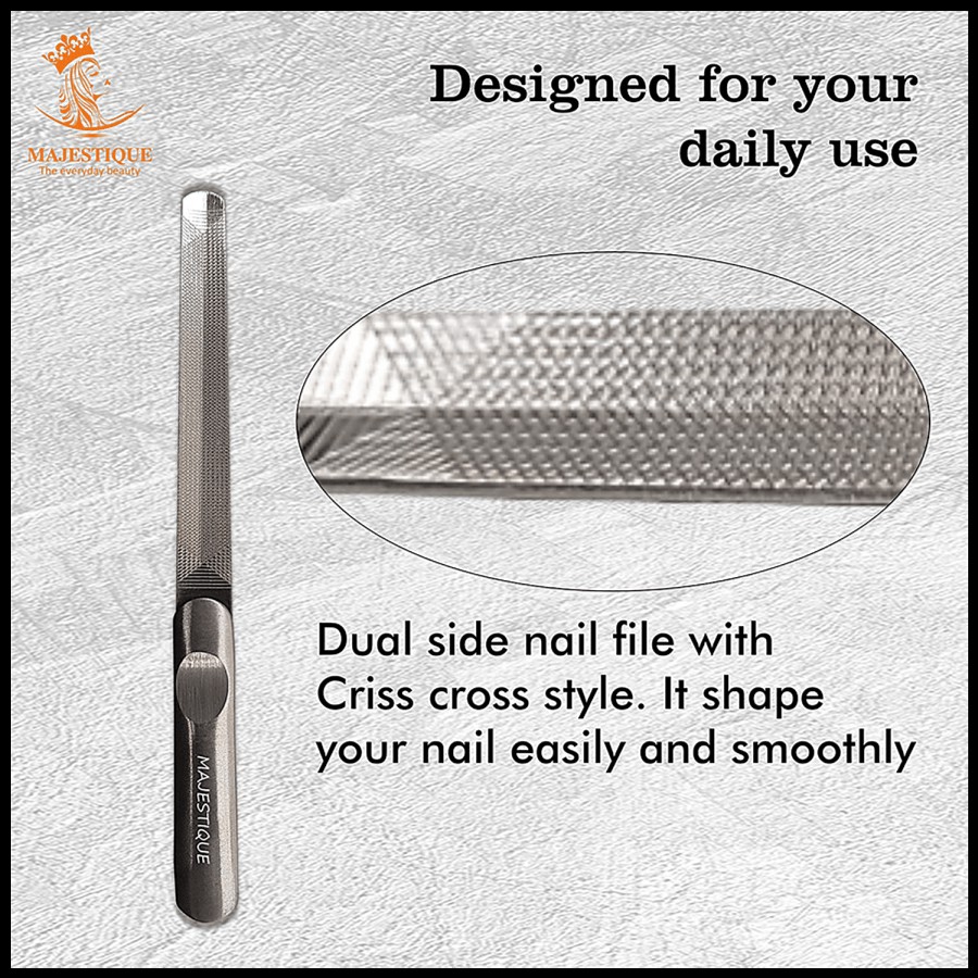 Majestique Stainless Steel Nail File - Dual Sided