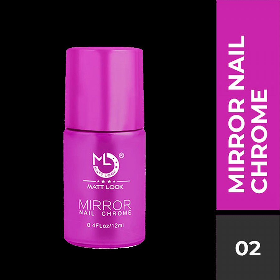 Mattlook Mirror Nail Chrome - Easy Application