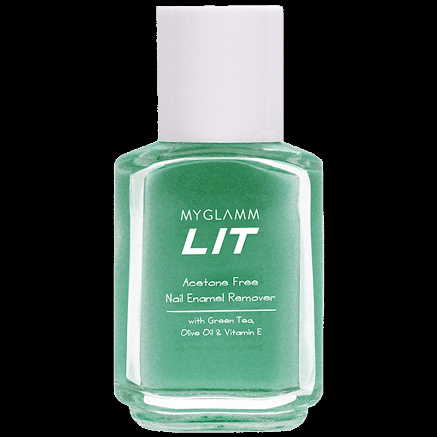 MyGlamm LIT Nail Enamel Remover - With Green Tea