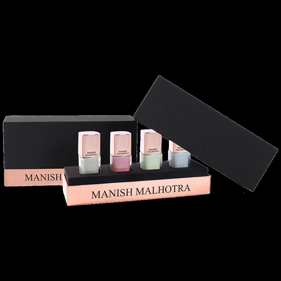 MyGlamm Manish Malhotra Pastel Dreams Nail Lacquer Kit - Long-Lasting