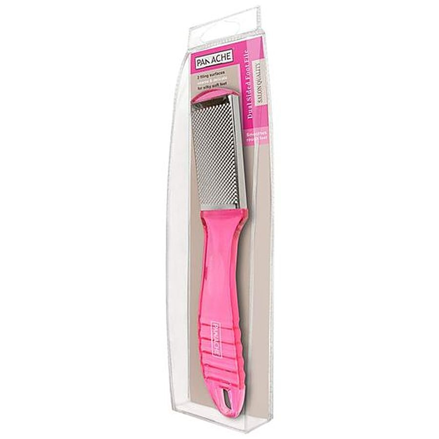 Panache Dual Sided Foot File - Glassy Pink