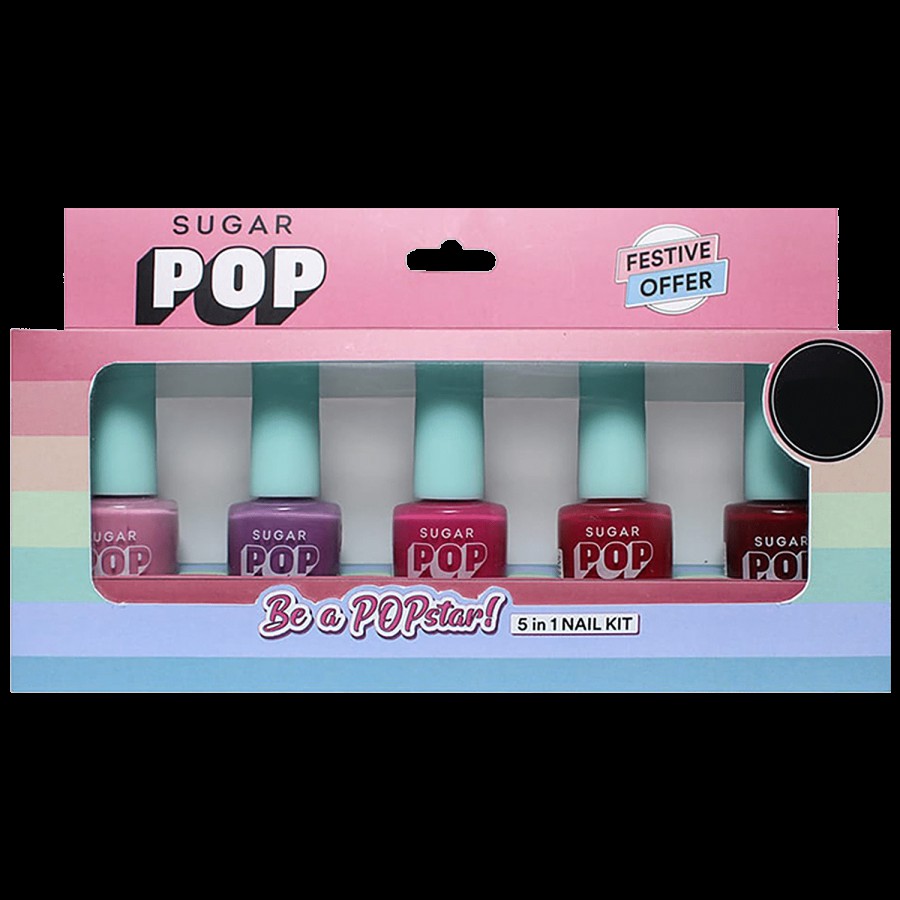 SUGAR POP 5 In 1 Nail Kit - 'Be A POPstar'