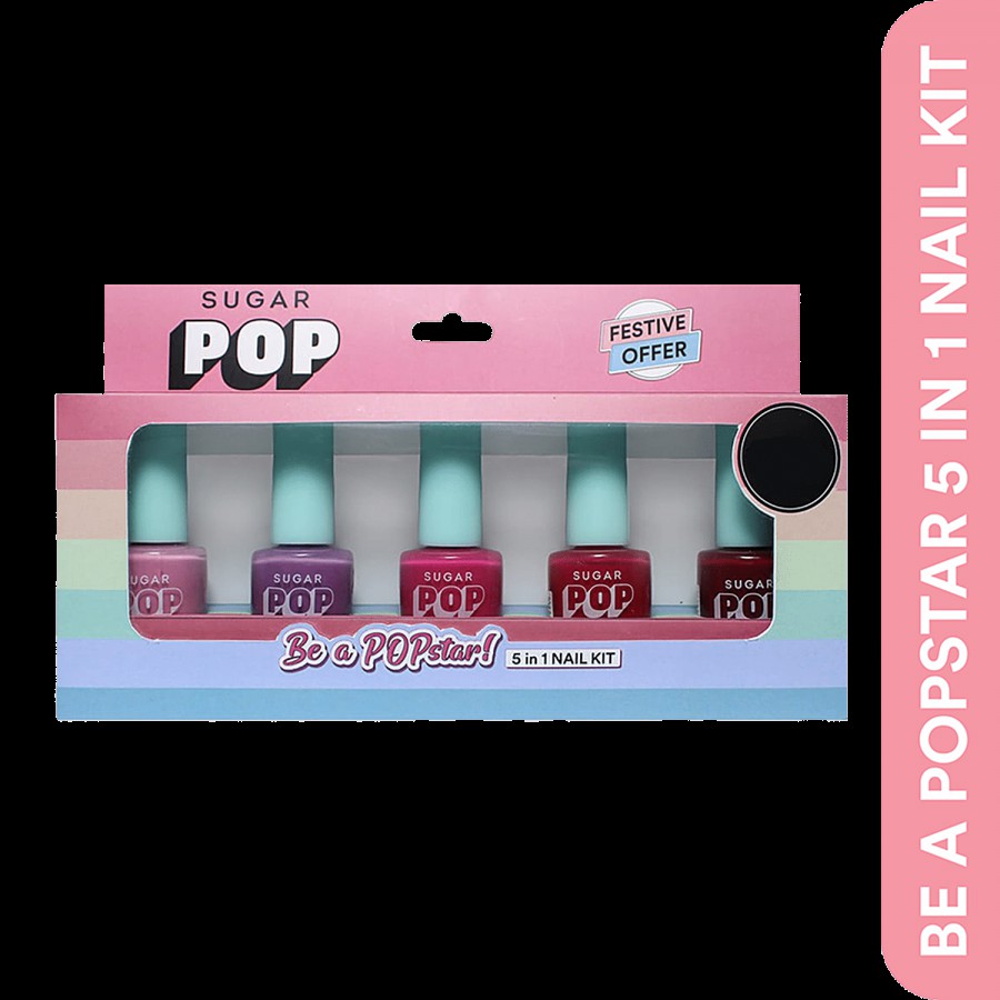 SUGAR POP 5 In 1 Nail Kit - 'Be A POPstar'