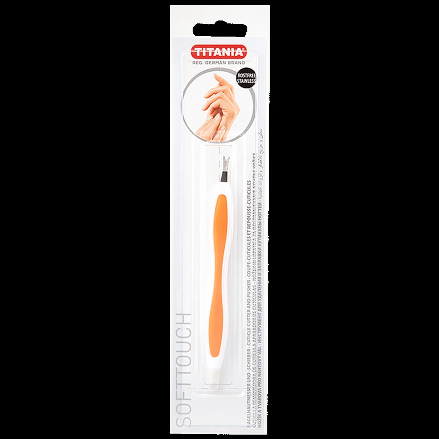 Titania Cuticle Knife & Pusher - Durable