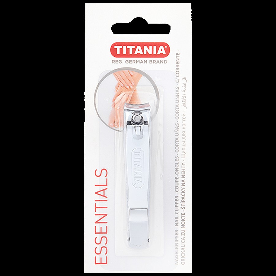 Titania Nail Clipper With Filer - Chromium-Plated