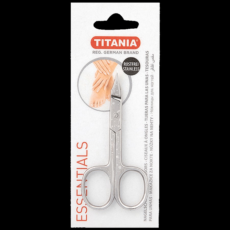 Titania Nail Scissor With Tower Point - Stainless Steel