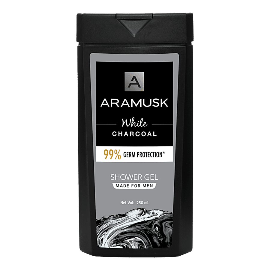 Aramusk Aramusk White Charcoal Shower Gel - Removes Excess Oil & Dirt