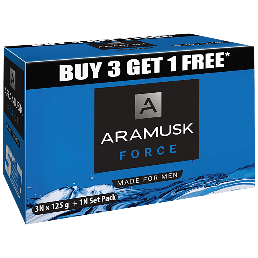 Aramusk Force Bathing Soap for Men| Refreshing Cool Feel