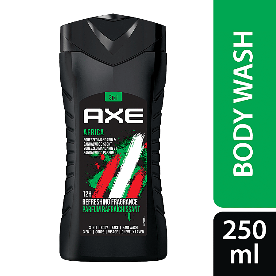 Axe Body wash Africa 3 In 1 Body Wash - For Men