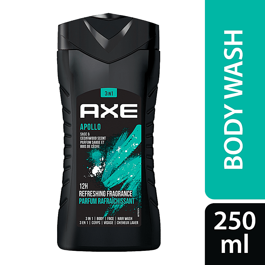 Axe Body wash Apollo 3 In 1 Body Wash - For Men