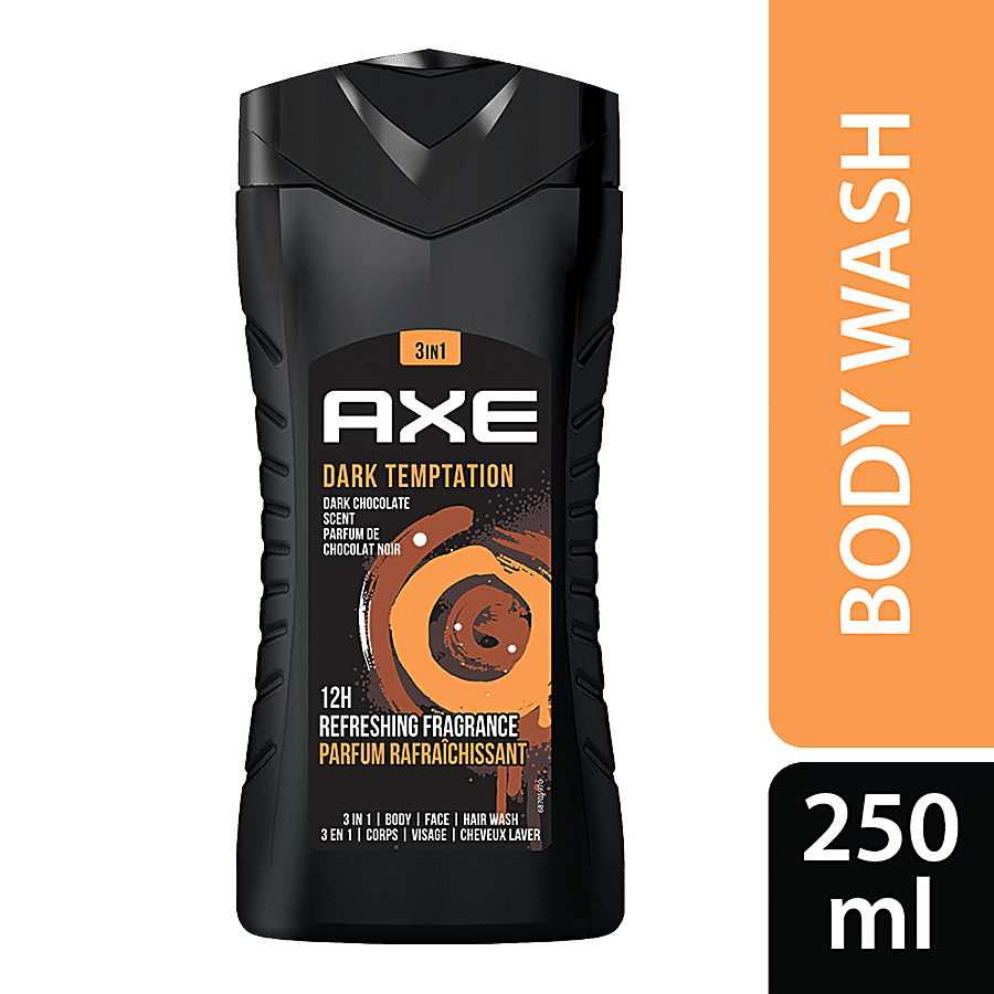 Axe Body wash Dark Temptation 3 In 1 Body Wash - For Men