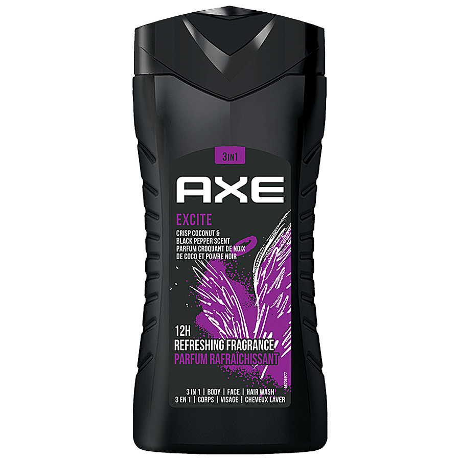 Axe Body wash Excite 3 In 1 Body Wash - For Men