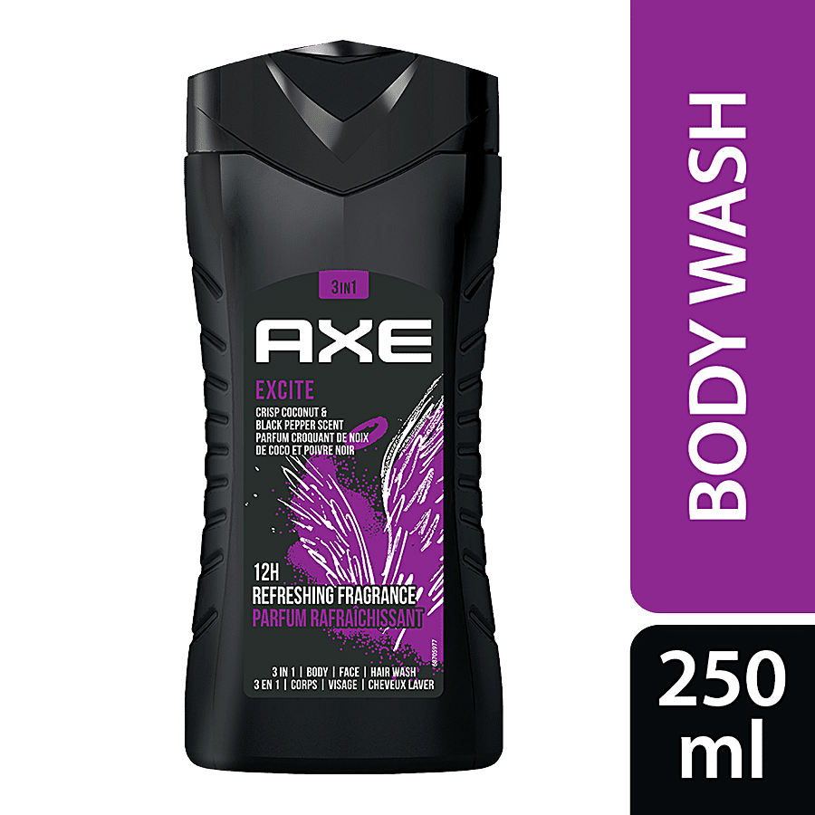 Axe Body wash Excite 3 In 1 Body Wash - For Men