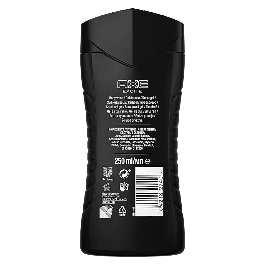 Axe Excite with Coconut & Black Pepper Scent Body Wash - For Men