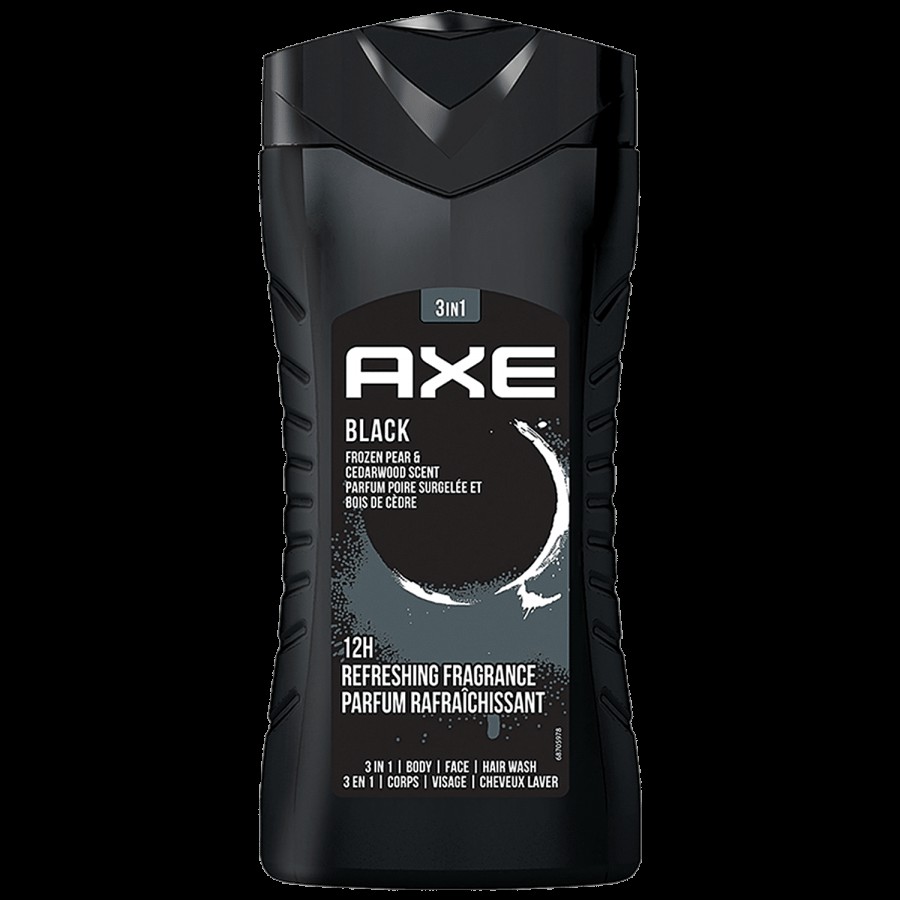 Axe Body Wash Black 3 In 1 Body Wash - For Men