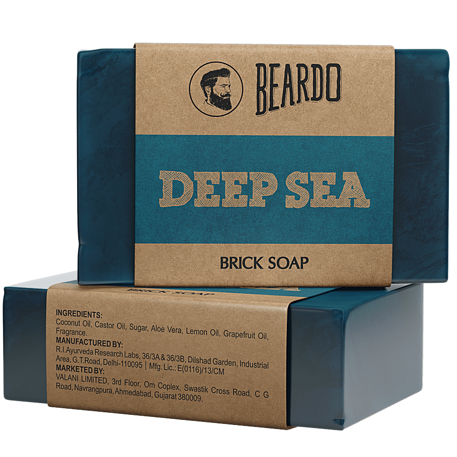 Beardo Brick Soap - Deep Sea