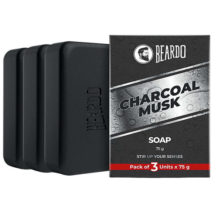 Beardo Charcoal Musk Soap