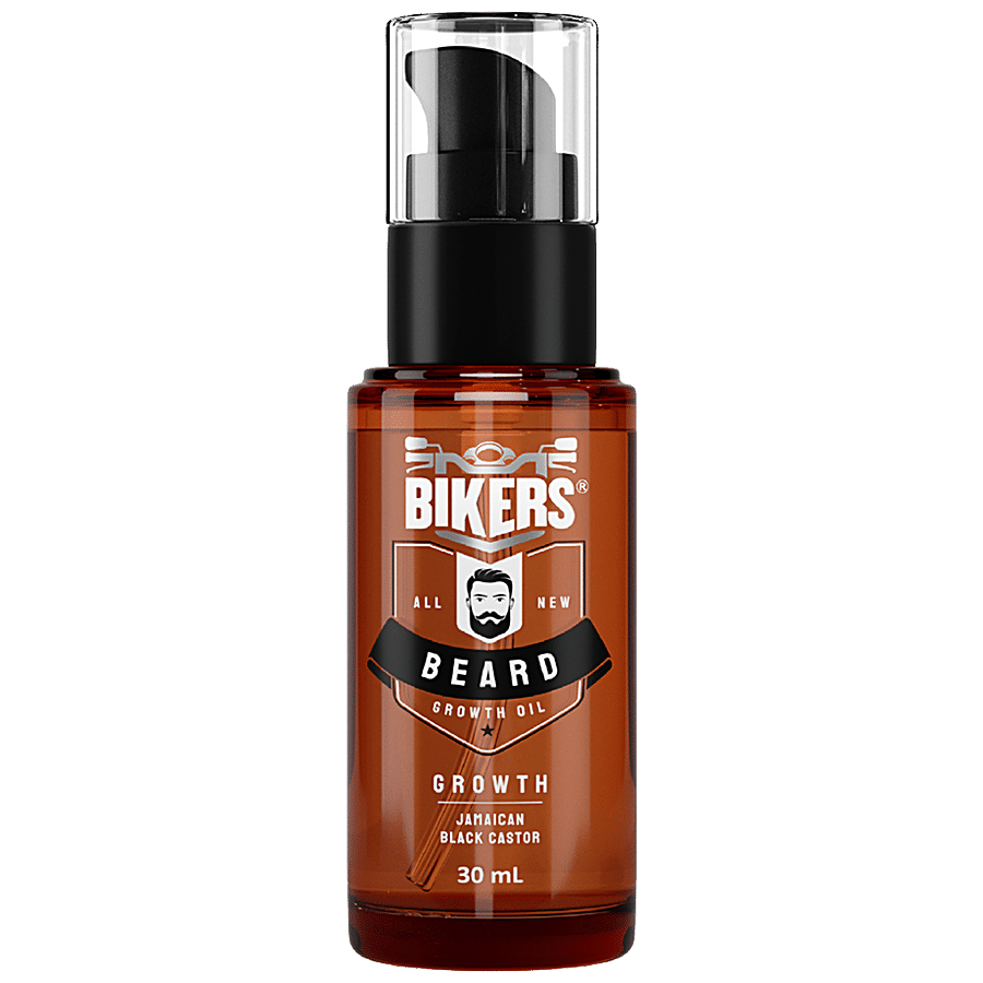 Biker's All New Beard Growth Oil - With Jamaican Black Castor