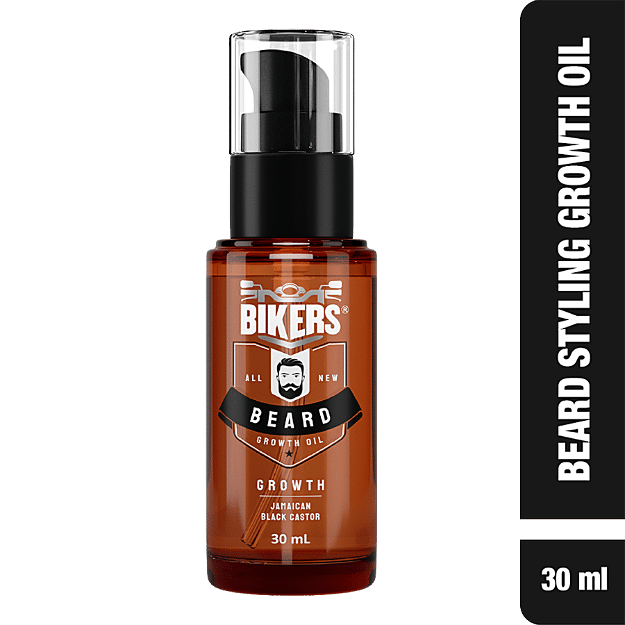 Biker's All New Beard Growth Oil - With Jamaican Black Castor