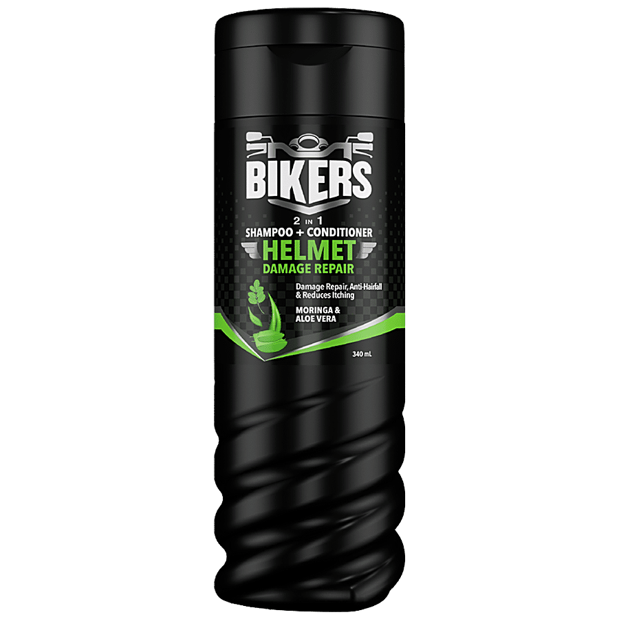 Biker's Helmet Damage Repair 2-In-1 Shampoo + Conditioner - Anti-Hairfall