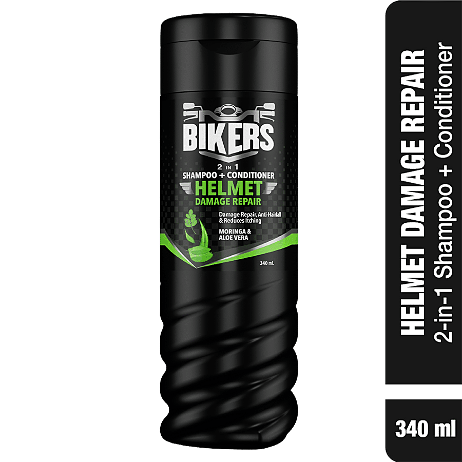 Biker's Helmet Damage Repair 2-In-1 Shampoo + Conditioner - Anti-Hairfall