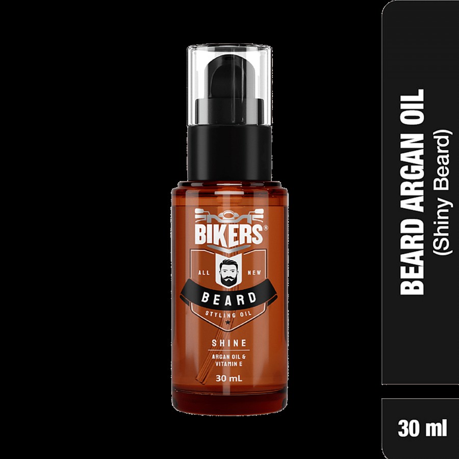 Biker's All New Beard Styling Oil - Shiny Look