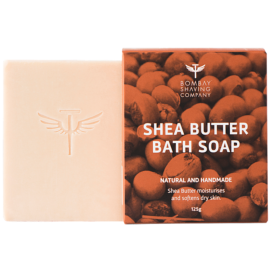 Bombay Shaving Company Shea Butter Moisturising Bath Soap With Extra Virgin Coconut Oil & Honey For Dry Skin